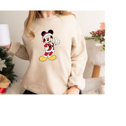 mickey mouse christmas sweatshirt, disney couples mickey and minnie sweater, disney xmas crewneck, minnie mouse christma