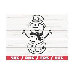 swirly snowman svg / christmas svg / snowman svg / winter svg / cut file / cricut / commercial use / silhouette