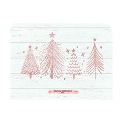 christmas trees png, sublimation design, pink christmas tree png, pink merry christmas png, xmas trees png sublimation,