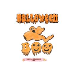 boo halloween png ,hand drawn sublimation design digital download, cute halloween ghost png, halloween png, halloween de
