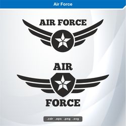 air force svg digital vector