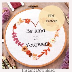 pdf pattern floral embroidery heart