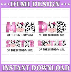 farm birthday png family farm birthday girl png, matching farm birthday png, pink gingham birthday png, digital download