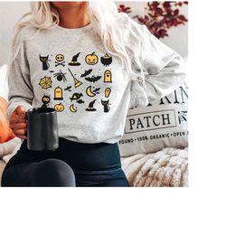its the little things sweatshirt, cute halloween sweatshirt, halloween little things, graphic sweater,  halloween elemen