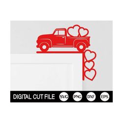 valentine door corner svg, valentines svg, door corner sign, vintage truck laser, glowforge svg, valentine door decor, s