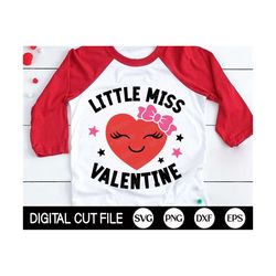 little miss valentine svg, kids valentine svg, girl heart svg, funny valentines day shirts, girl valentine gift, svg fil