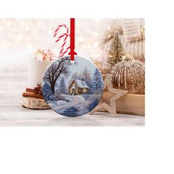 3d houses christmas ornaments 6 | png file | 3d christmas sublimation ornaments graphic clipart | instant digital downlo