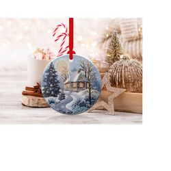 3d houses christmas ornaments 5 | png file | 3d christmas sublimation ornaments graphic clipart | instant digital downlo