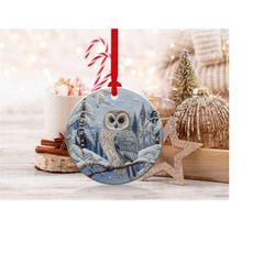 3d owls christmas ornaments 3 | png file | 3d christmas sublimation ornaments graphic clipart | instant digital download