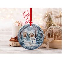 3d snowman christmas ornaments 3 | png file | 3d christmas sublimation ornaments graphic clipart | instant digital downl