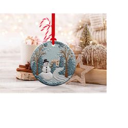 3d snowman christmas ornaments 6 | png file | 3d christmas sublimation ornaments graphic clipart | instant digital downl