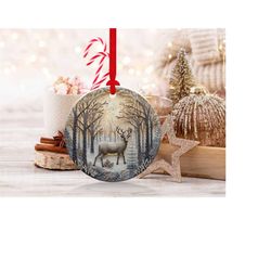 3d deer christmas ornaments 2 | png file | 3d christmas sublimation ornaments graphic clipart | instant digital download