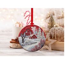 3d houses christmas ornaments 2 | png file | 3d christmas sublimation ornaments graphic clipart | instant digital downlo
