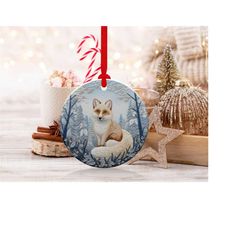 3d fox christmas ornaments 7 | png file | 3d christmas sublimation ornaments graphic clipart | instant digital download