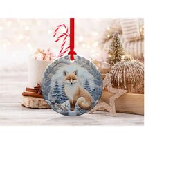 3d fox christmas ornaments 6 | png file | 3d christmas sublimation ornaments graphic clipart | instant digital download