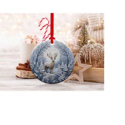 3d deer christmas ornaments 4 | png file | 3d christmas sublimation ornaments graphic clipart | instant digital download