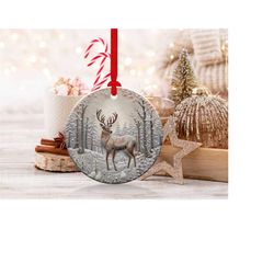 3d deer christmas ornaments 6 | png file | 3d christmas sublimation ornaments graphic clipart | instant digital download