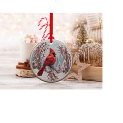 3d cardinals christmas ornaments 1 | png file | 3d christmas sublimation ornaments graphic clipart | instant digital dow