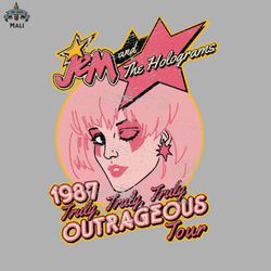 jem and the holograms tour   distressed sublimation png download