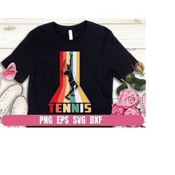 design png eps svg vintage tennis sports player printing sublimation tshirt digital file download