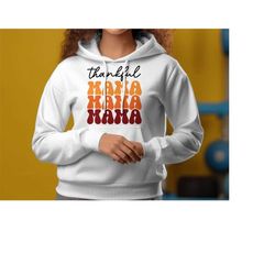 thankful mama | fall and autumn themed graphic shirt | gift for her | gift for him | fall hoodie sweatshirt t-shirt