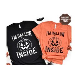 i'm hallow inside svg, distressed halloween svg, pumpkin png, retro halloween shirt svg, svg files for cricut