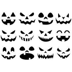 pumpkin faces svg bundle, png, pdf, halloween svg, pumpkin svg