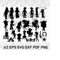 little cowgirl svg, little svg, hat svg, cowgirl, pink, svg, ai, pdf, eps, svg, dxf, png