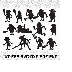 goblin svg, goblins svg, animal svg, animals, fantasy, svg, ai, pdf, eps, svg, dxf, png