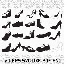 woman shoes svg, woman shoe svg, woman svg, shoes, shoe, svg, ai, pdf, eps, svg, dxf, png