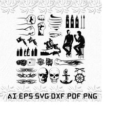 black tattoo svg, black tattoos svg, tattoo svg, man, woman, svg, ai, pdf, eps, svg, dxf, png