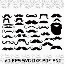 mustache svg, facial hair svg, hair style svg, hair lover, hair, svg, ai, pdf, eps, svg, dxf, png