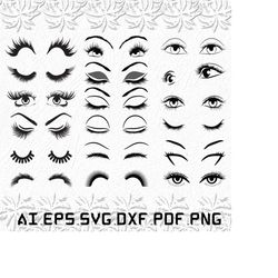eyebrows svg, eyebrow svg, eye svg, brows, cute, svg, ai, pdf, eps, svg, dxf, png