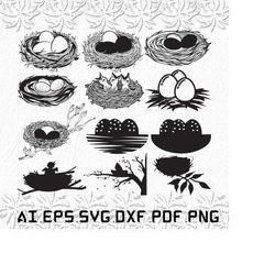 eggs nest svg, egg svg, eggs svg, nest, house, svg, ai, pdf, eps, svg, dxf, png