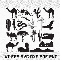 desert svg, deserts svg, tree svg, animal, animals, svg, ai, pdf, eps, svg, dxf, png