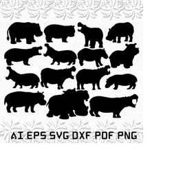 hippo svg, hippos svg, animal svg, animals, india, svg, ai, pdf, eps, svg, dxf, png