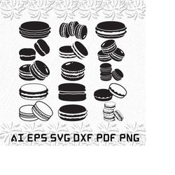 macaroon svg, macaroons svg, love svg, food, french, svg, ai, pdf, eps, svg, dxf, png