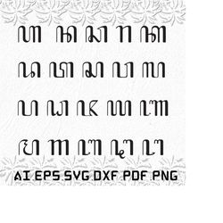 javanese alphabet svg, javanese alphabets svg, javanese svg, alphabet, japan, svg, ai, pdf, eps, svg, dxf, png