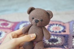 frankie the teddy bear - crochet pdf pattern (english)