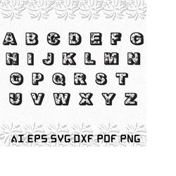 floral alphabet svg, floral alphabets svg, floral svg, alphabet, alphabets, svg, ai, pdf, eps, svg, dxf, png