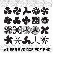 fan blade svg, fan blades svg, fan svg, blade, fans, svg, ai, pdf, eps, svg, dxf, png