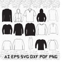 long sleeve shirt svg, long sleeve shirts svg, long sleeve svg, sleeve shirt, shirt, svg, ai, pdf, eps, svg, dxf, png