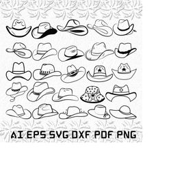 cowboy hat svg, cowboy svg, hat svg, animal, bebop, svg, ai, pdf, eps, svg, dxf, png