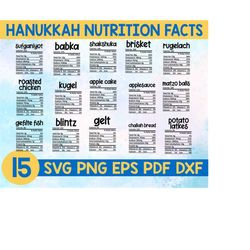 hanukkah nutrition facts svg,hanukkah family shirt svg,hanukkah food svg