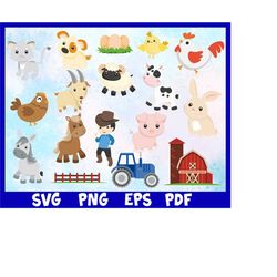 farm animals svg,farm animals png,farm animals clipart,farm animals printable download,baby farm animals clipart,cute fa