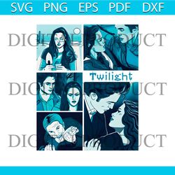 vintage twilight vampire horror movie characters png file