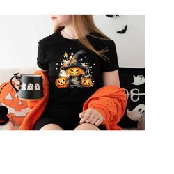 pumpkin witch shirt,halloween pumpkin tee,pumpkin halloween outfit,cute fall pumpkin t-shirt,horror pumpkin shirt,spooky