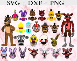 five nights at freddy's svg, bundles five nights at freddy's svg, png,dxf, pdf, jpg...