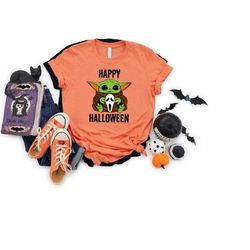 baby yoda halloween shirt, baby yoda shirts, hallowen shirt, disney halloween shirt, disney baby yoda halloween shirt, h