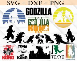 godzilla svg, bundles godzilla vs kong svg, png,dxf, pdf, jpg...